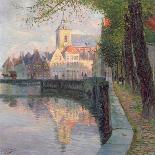 Autumn in Bruges-Omer Coppens-Mounted Giclee Print