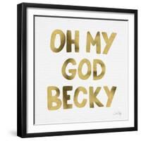 OMG gold-Cat Coquillette-Framed Giclee Print