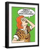 Omg - Green Version-Dog is Good-Framed Art Print