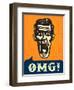 Omg! Jaw Dropping, Retro Vintage Man Shocked or Frightened, Wow!-durantelallera-Framed Art Print