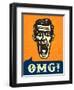 Omg! Jaw Dropping, Retro Vintage Man Shocked or Frightened, Wow!-durantelallera-Framed Art Print