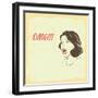 Omg, Oh My God, Retro Style Woman-eveleen-Framed Art Print