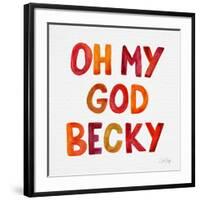 OMG red-Cat Coquillette-Framed Giclee Print