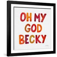 OMG red-Cat Coquillette-Framed Giclee Print