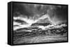 Ominous Clouds on Hidden Lake Trail-Dean Fikar-Framed Stretched Canvas