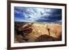 Ominous Sky, Canyon De Chelly, Arizona-George Oze-Framed Photographic Print