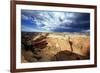 Ominous Sky, Canyon De Chelly, Arizona-George Oze-Framed Photographic Print