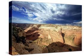Ominous Sky, Canyon De Chelly, Arizona-George Oze-Stretched Canvas