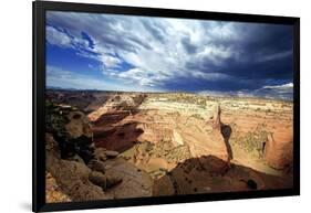 Ominous Sky, Canyon De Chelly, Arizona-George Oze-Framed Photographic Print