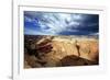 Ominous Sky, Canyon De Chelly, Arizona-George Oze-Framed Photographic Print