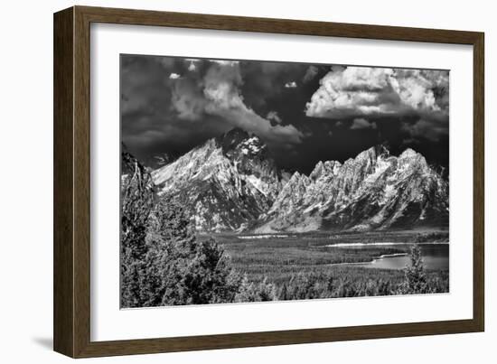 Ominous Storm Clouds over the Tetons-Dean Fikar-Framed Photographic Print