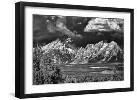 Ominous Storm Clouds over the Tetons-Dean Fikar-Framed Photographic Print