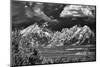 Ominous Storm Clouds over the Tetons-Dean Fikar-Mounted Photographic Print