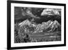 Ominous Storm Clouds over the Tetons-Dean Fikar-Framed Photographic Print