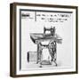 Omnia' Sewing Machines Advertisement, 20th Century-null-Framed Giclee Print