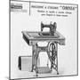 Omnia' Sewing Machines Advertisement, 20th Century-null-Mounted Giclee Print