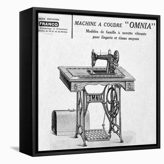 Omnia' Sewing Machines Advertisement, 20th Century-null-Framed Stretched Canvas