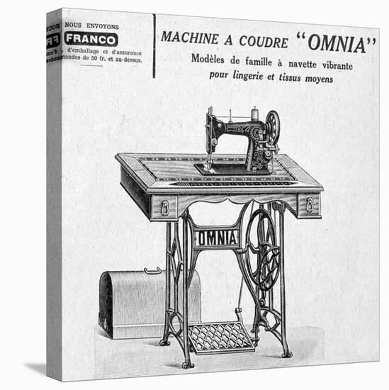 Omnia' Sewing Machines Advertisement, 20th Century-null-Stretched Canvas