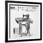 Omnia' Sewing Machines Advertisement, 20th Century-null-Framed Giclee Print