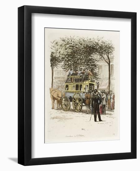 Omnibus de l'Odéon-Adolphe Martial-Potémont-Framed Premium Giclee Print