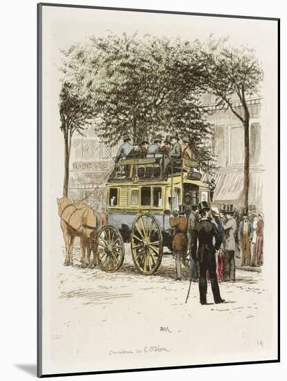 Omnibus de l'Odéon-Adolphe Martial-Potémont-Mounted Giclee Print