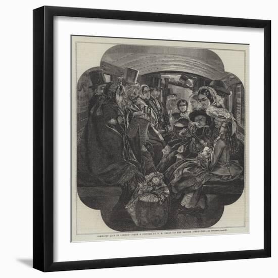 Omnibus Life in London-William Maw Egley-Framed Giclee Print