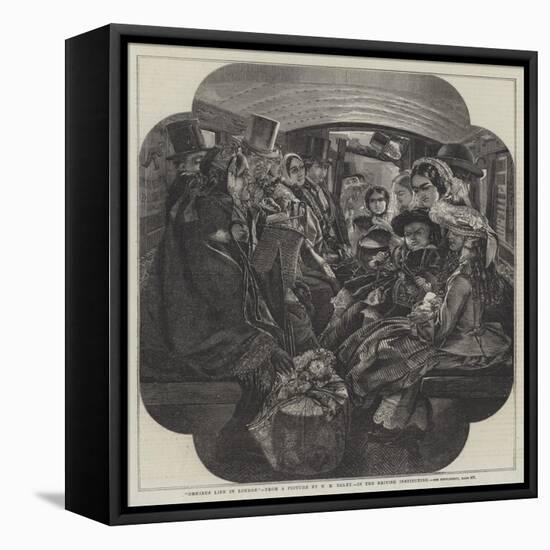 Omnibus Life in London-William Maw Egley-Framed Stretched Canvas