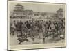 Omnibus Sledges and Skaters on Pekin City Moat-Frank Dadd-Mounted Giclee Print