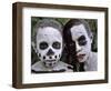 Omo Masilai Skeleton Tribes People in Omo Masilai Village, Goroka, Papua New Guinea-Keren Su-Framed Photographic Print