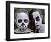 Omo Masilai Skeleton Tribes People in Omo Masilai Village, Goroka, Papua New Guinea-Keren Su-Framed Photographic Print