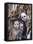 Omo Masilai Skeleton Tribes People in Omo Masilai Village, Goroka, Papua New Guinea-Keren Su-Framed Stretched Canvas