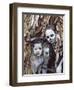 Omo Masilai Skeleton Tribes People in Omo Masilai Village, Goroka, Papua New Guinea-Keren Su-Framed Photographic Print