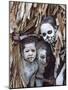 Omo Masilai Skeleton Tribes People in Omo Masilai Village, Goroka, Papua New Guinea-Keren Su-Mounted Photographic Print