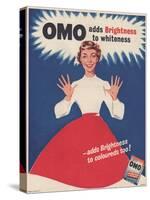 Omo, Washing Powder Detergent, UK, 1950-null-Stretched Canvas