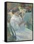 On a Balcony, 1878-79-Mary Stevenson Cassatt-Framed Stretched Canvas