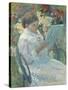 On a Balcony, 1878-79-Mary Stevenson Cassatt-Stretched Canvas