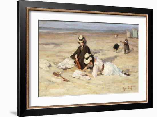 On a Beach-Maurice Blieck-Framed Giclee Print