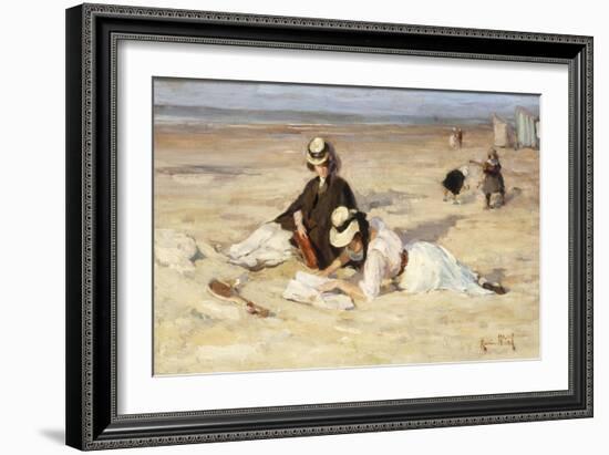 On a Beach-Maurice Blieck-Framed Giclee Print