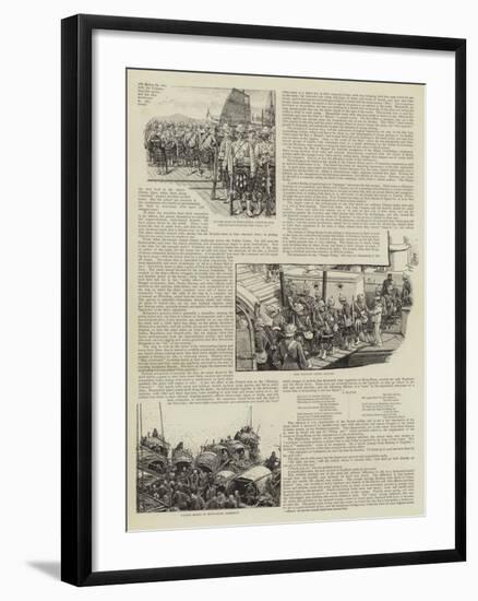 On a Board a Trooper from Malta to Hong Kong-null-Framed Giclee Print