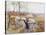 On a Fine Autumn Day British Cavalry Advance-Gilbert Holiday-Stretched Canvas