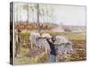 On a Fine Autumn Day British Cavalry Advance-Gilbert Holiday-Stretched Canvas