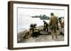 On a Pebble Beach at Omaha Beach-null-Framed Photographic Print