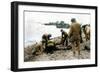 On a Pebble Beach at Omaha Beach-null-Framed Photographic Print