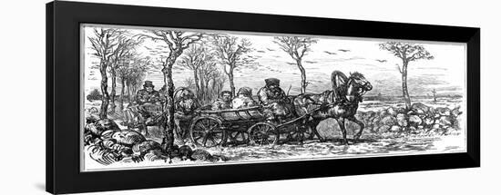 On a Road Near St Petersburg, Russia, 1882-null-Framed Giclee Print