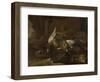 On a Stone Plinth are a Duck and a Partridge Hunting Gear-Melchior d'Hondecoeter-Framed Art Print