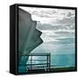 On a Teal Beach I-Jairo Rodriguez-Framed Stretched Canvas