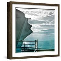 On a Teal Beach I-Jairo Rodriguez-Framed Photographic Print