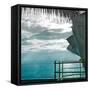 On a Teal Beach II-Jairo Rodriguez-Framed Stretched Canvas