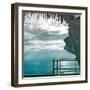 On a Teal Beach II-Jairo Rodriguez-Framed Photographic Print