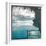 On a Teal Beach II-Jairo Rodriguez-Framed Photographic Print